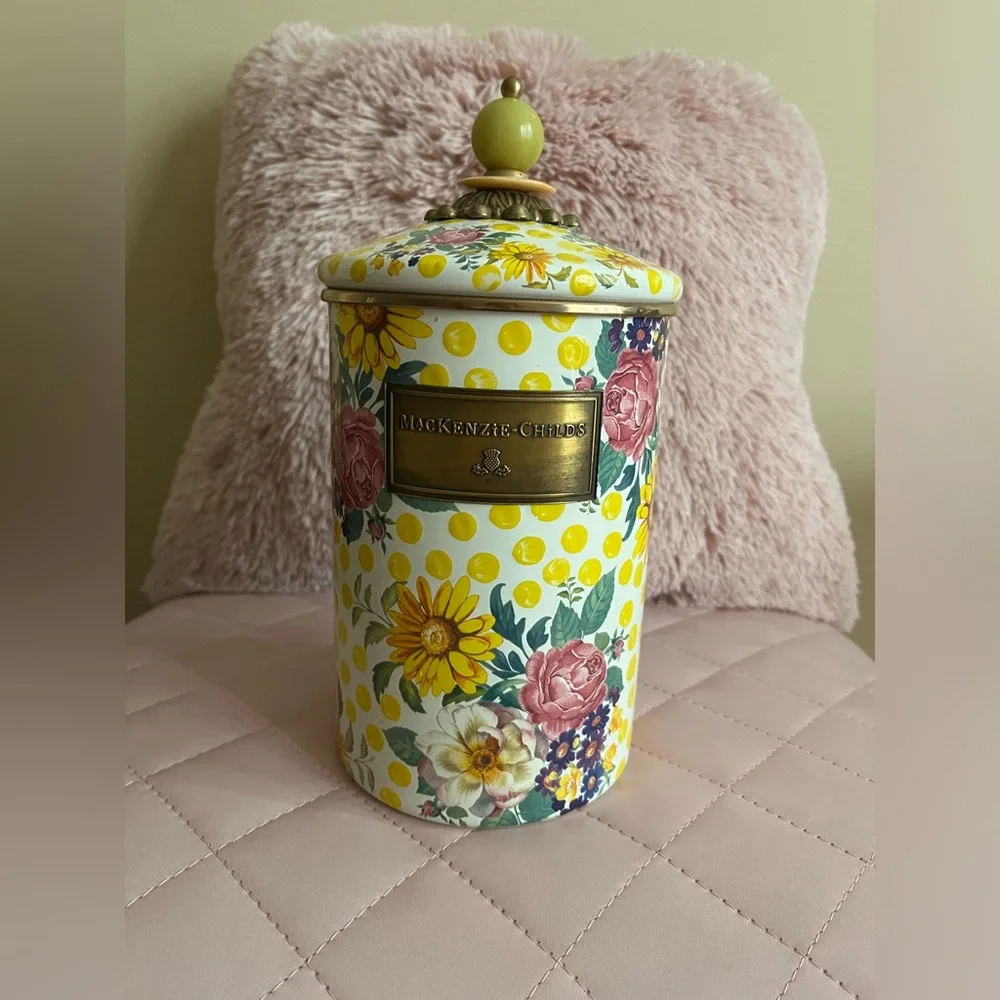 Mackenzie-Childs Retired NWT Buttercup Canister Set Small,Medium,Large 💕 - Picture 6 of 10